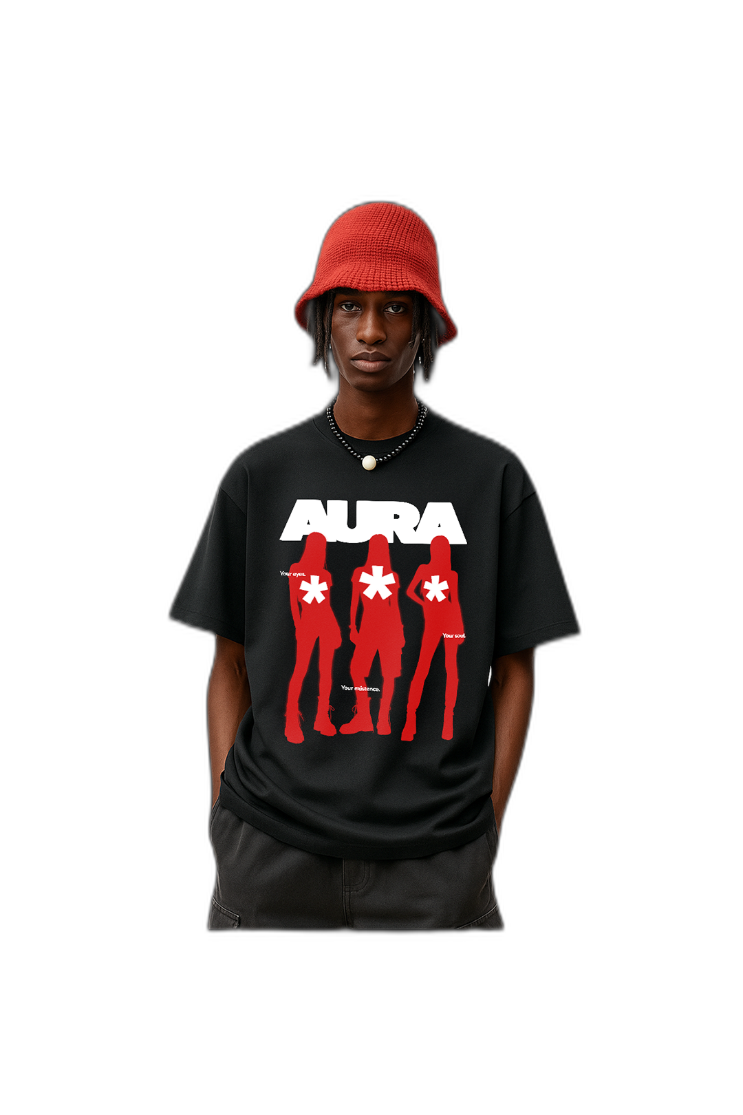 Aura Black Oversized T-Shirt