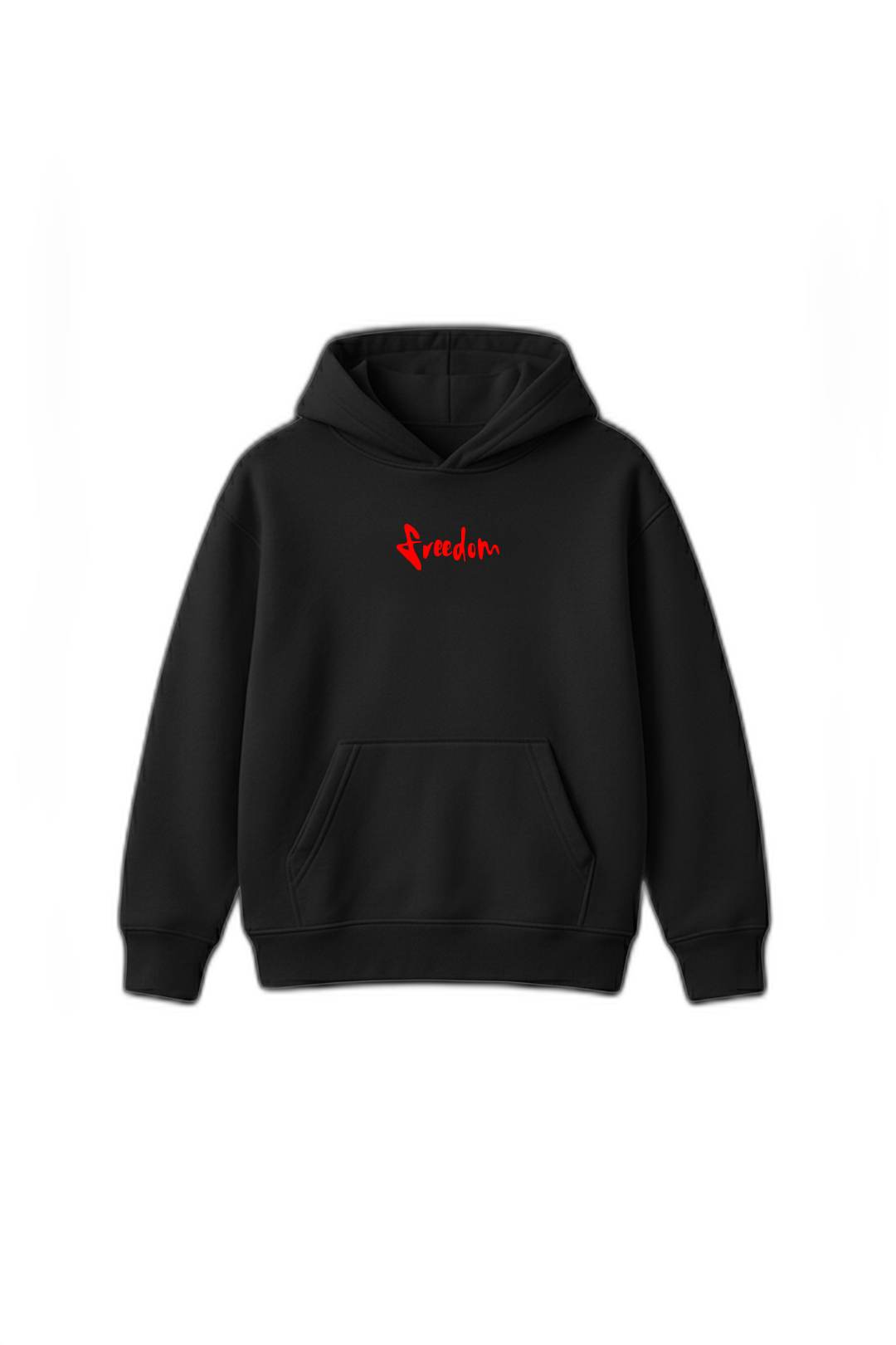 Freedom Black Oversized Hoodie