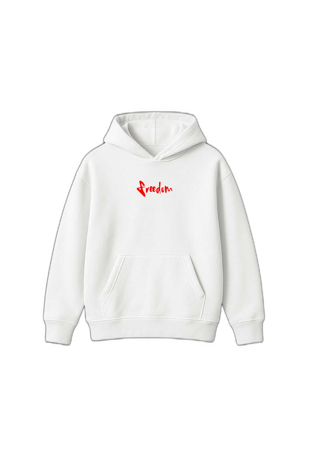 Freedom White Oversized Hoodie