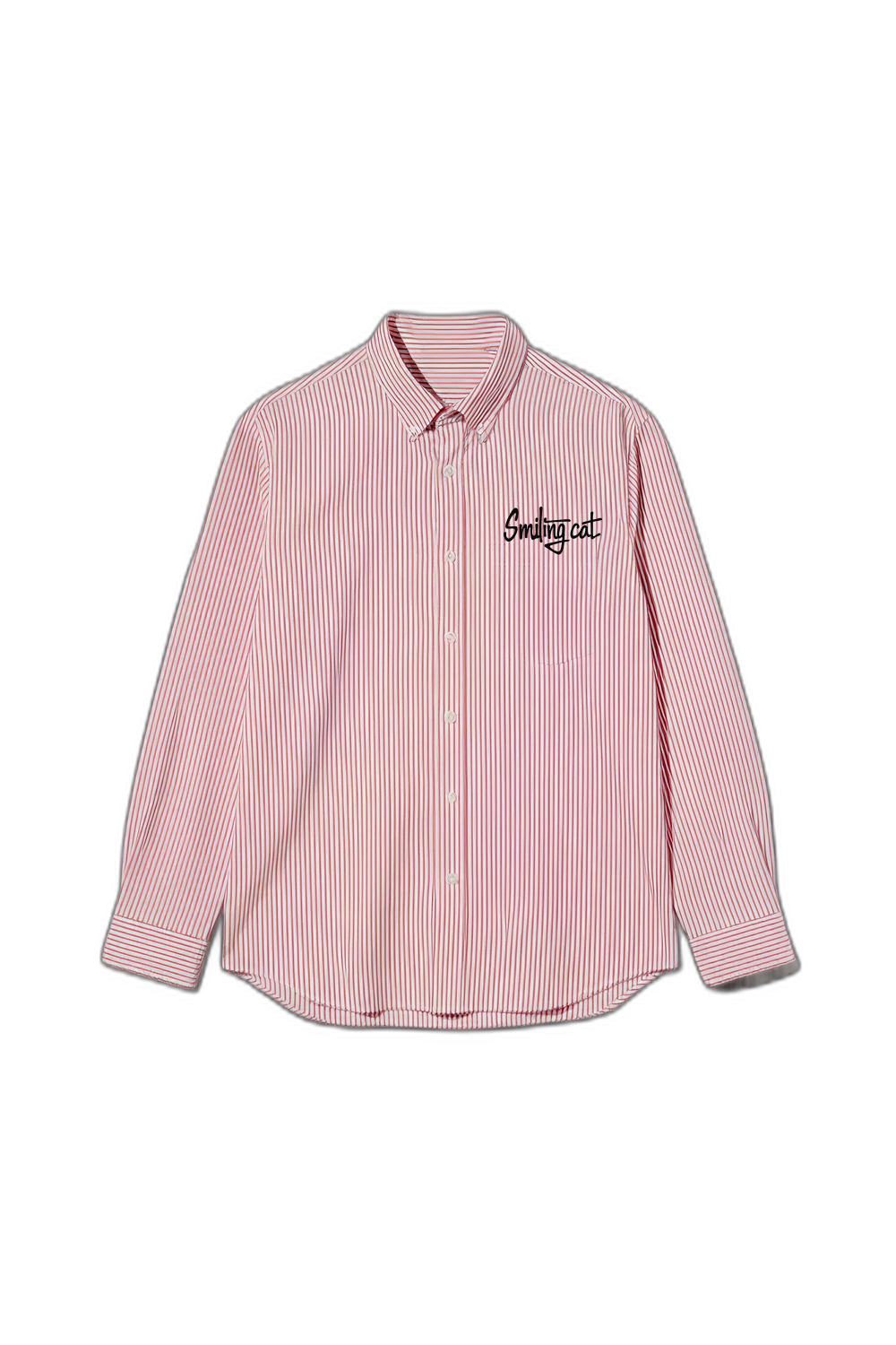 Smiling Cat- Free the People Striped Shirt(Pink)