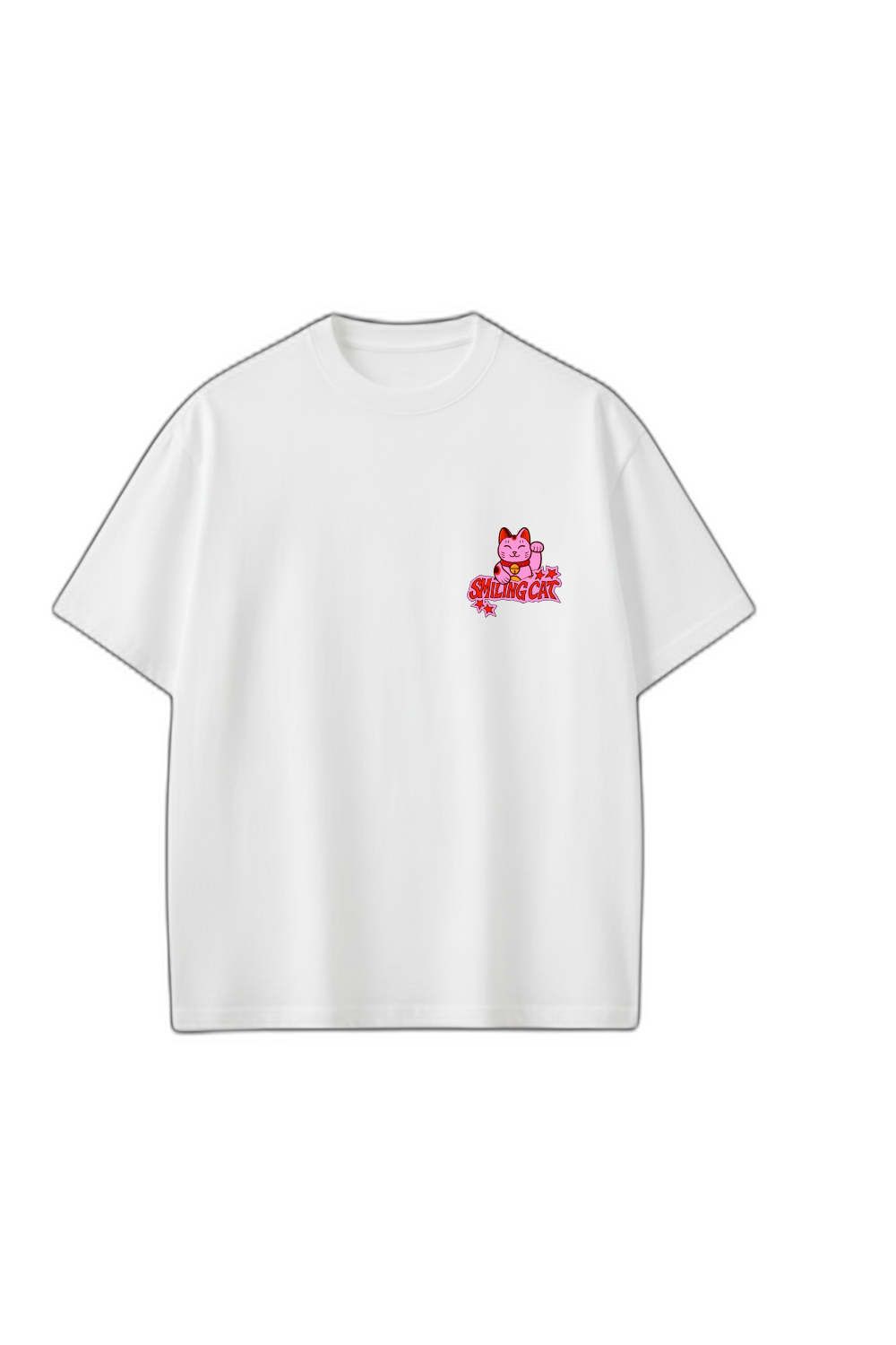 Smiling Cat- What to Do_ (White)Tshirt