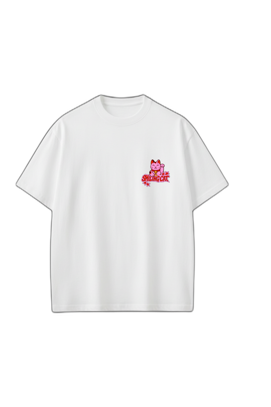 Smiling Cat- What to Do_ (White)Tshirt
