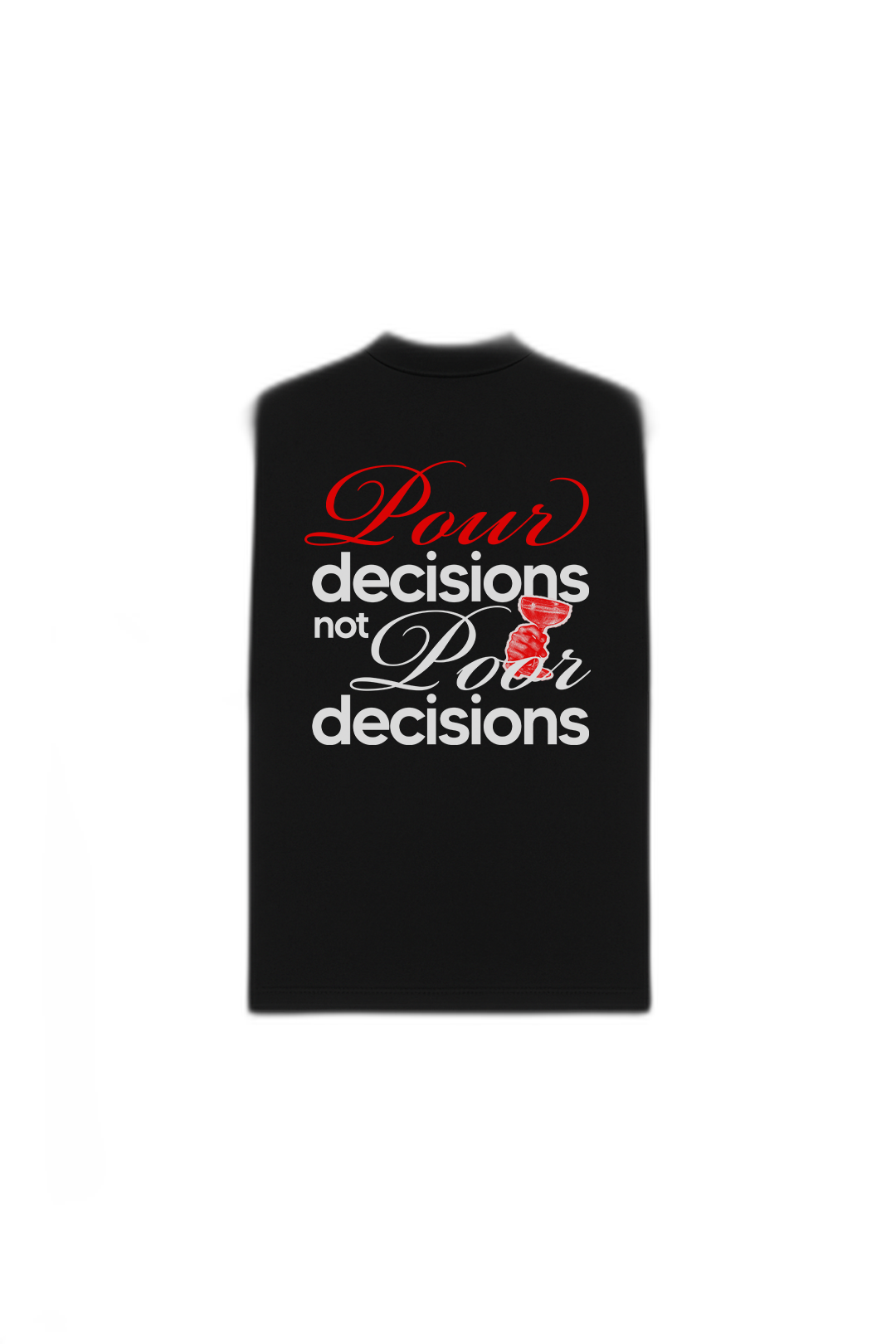 Pour Decisions Black Oversized T-Shirt