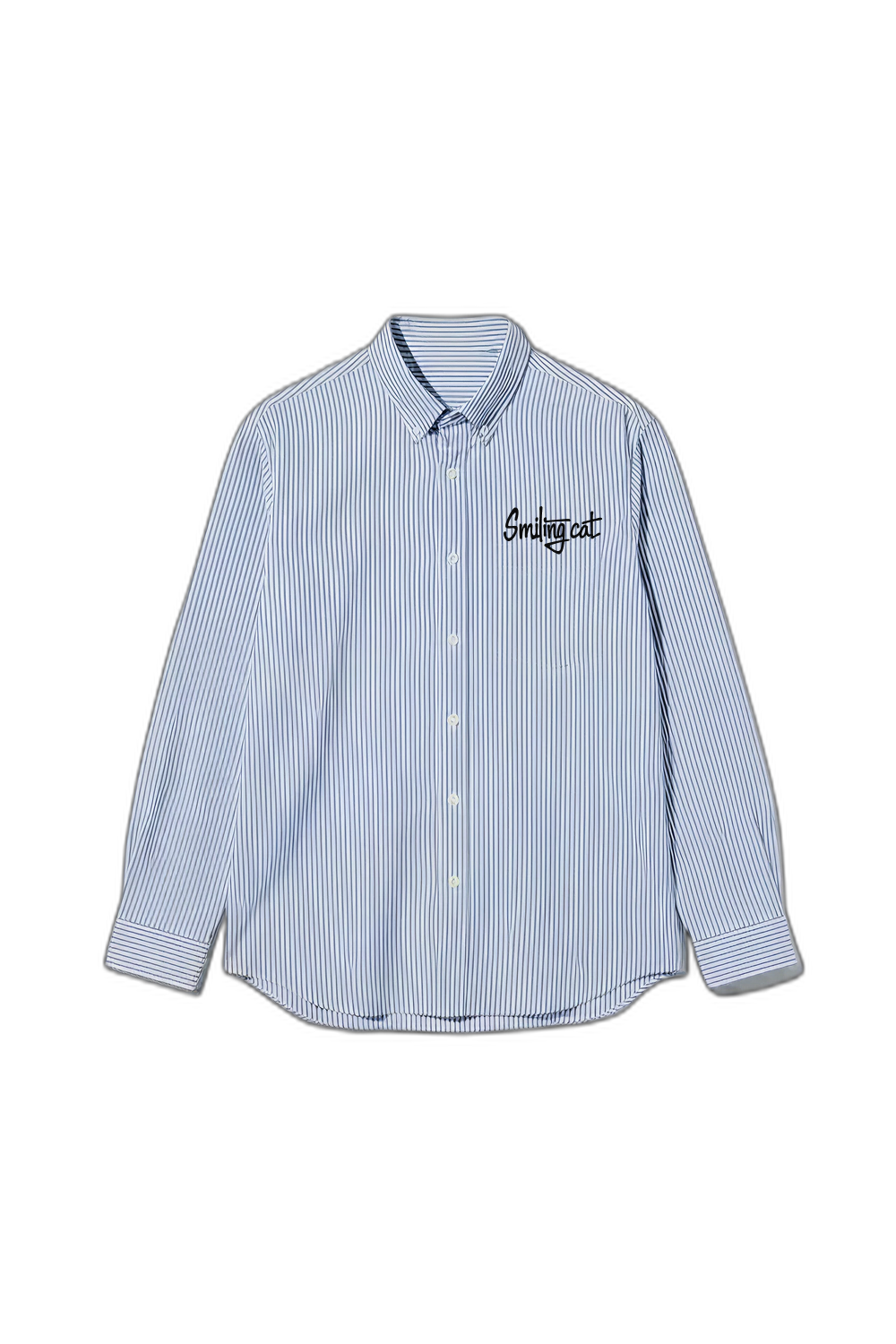 Smiling Cat- Free the People Striped Shirt(Blue)