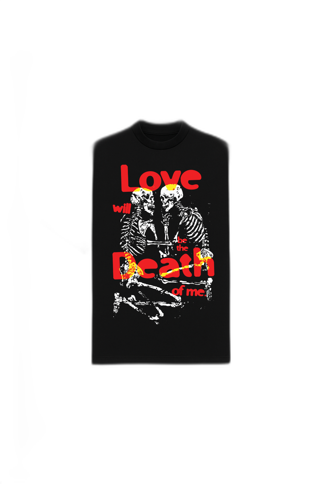Love Will Be the Death of Me Black Oversized T-Shirt
