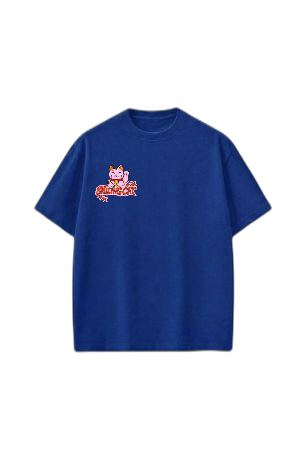 Smiling Cat- Look Beyond the Grid (Dark Blue)Tshirt