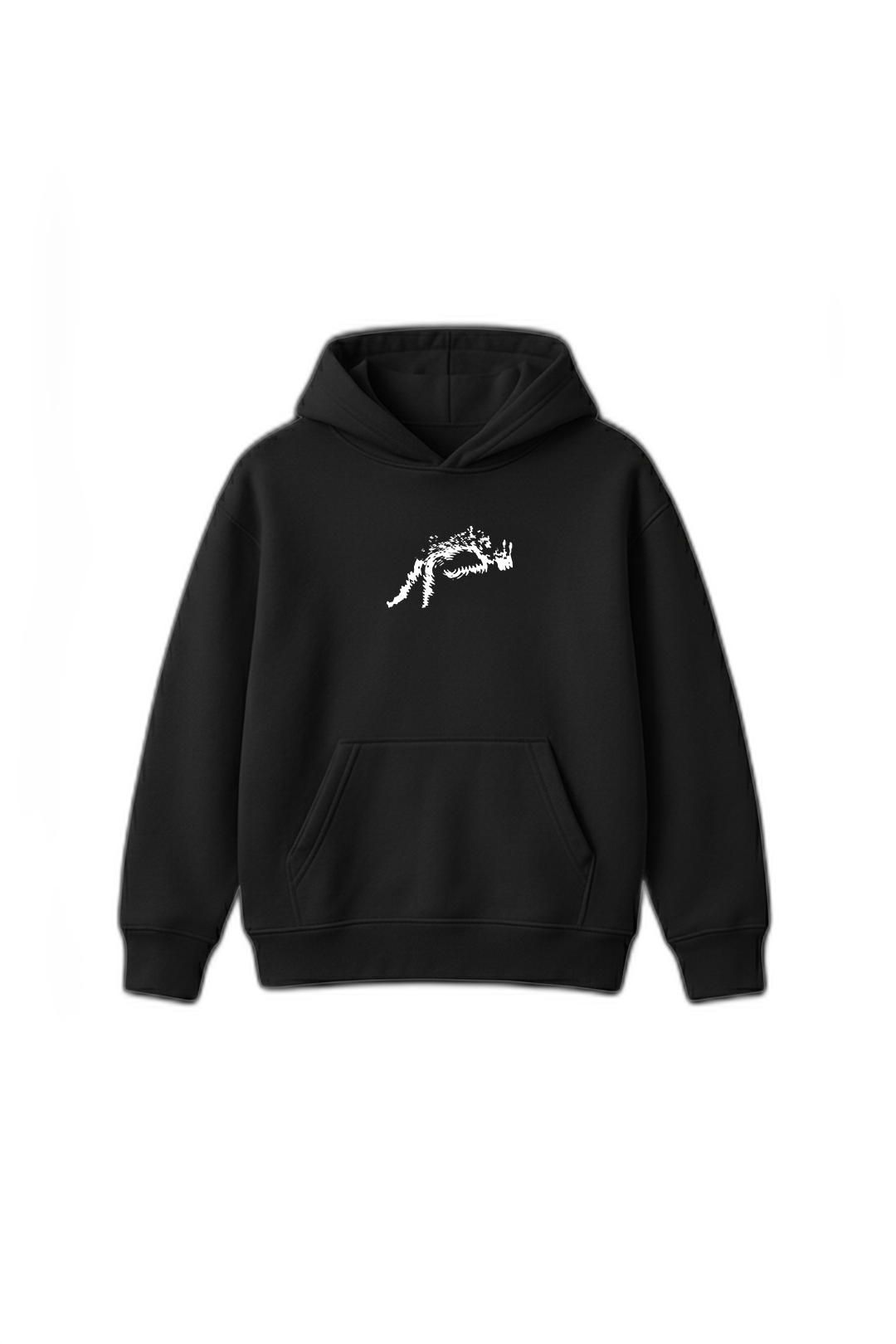 Can't Rush Greatness Black Oversized Hoodie