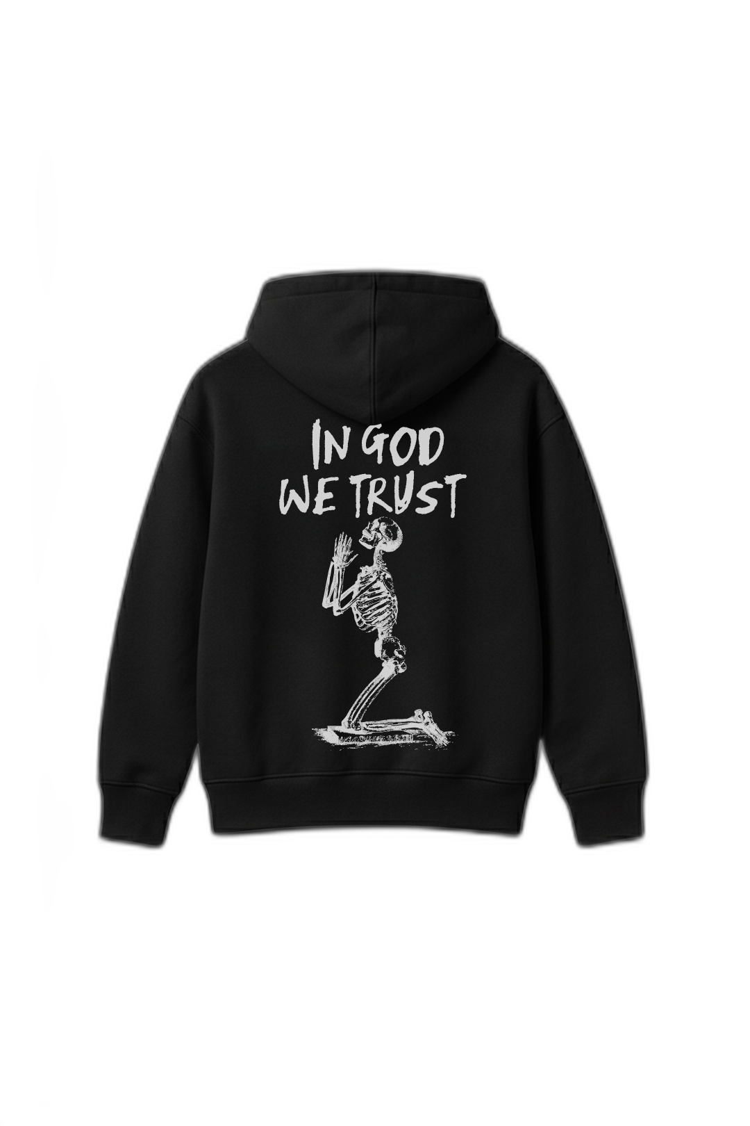In God We Trust Black Oversized Hoodie