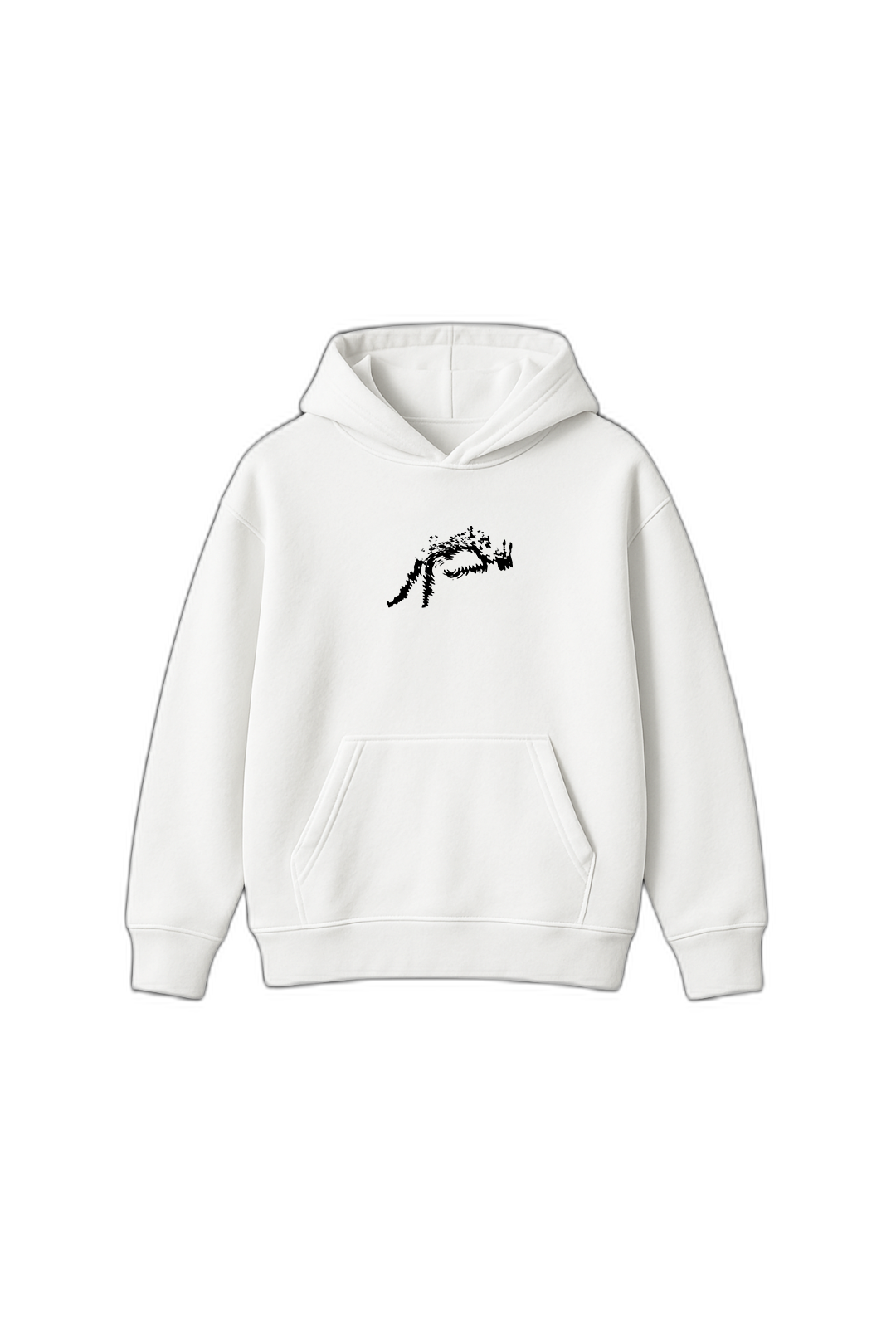 Can't Rush Greatness White Oversized Hoodie