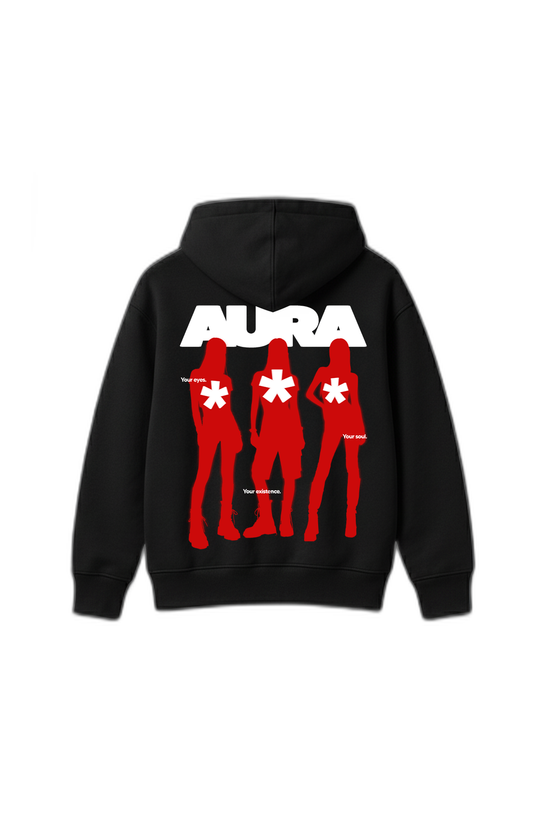 Aura Black Oversized Hoodie