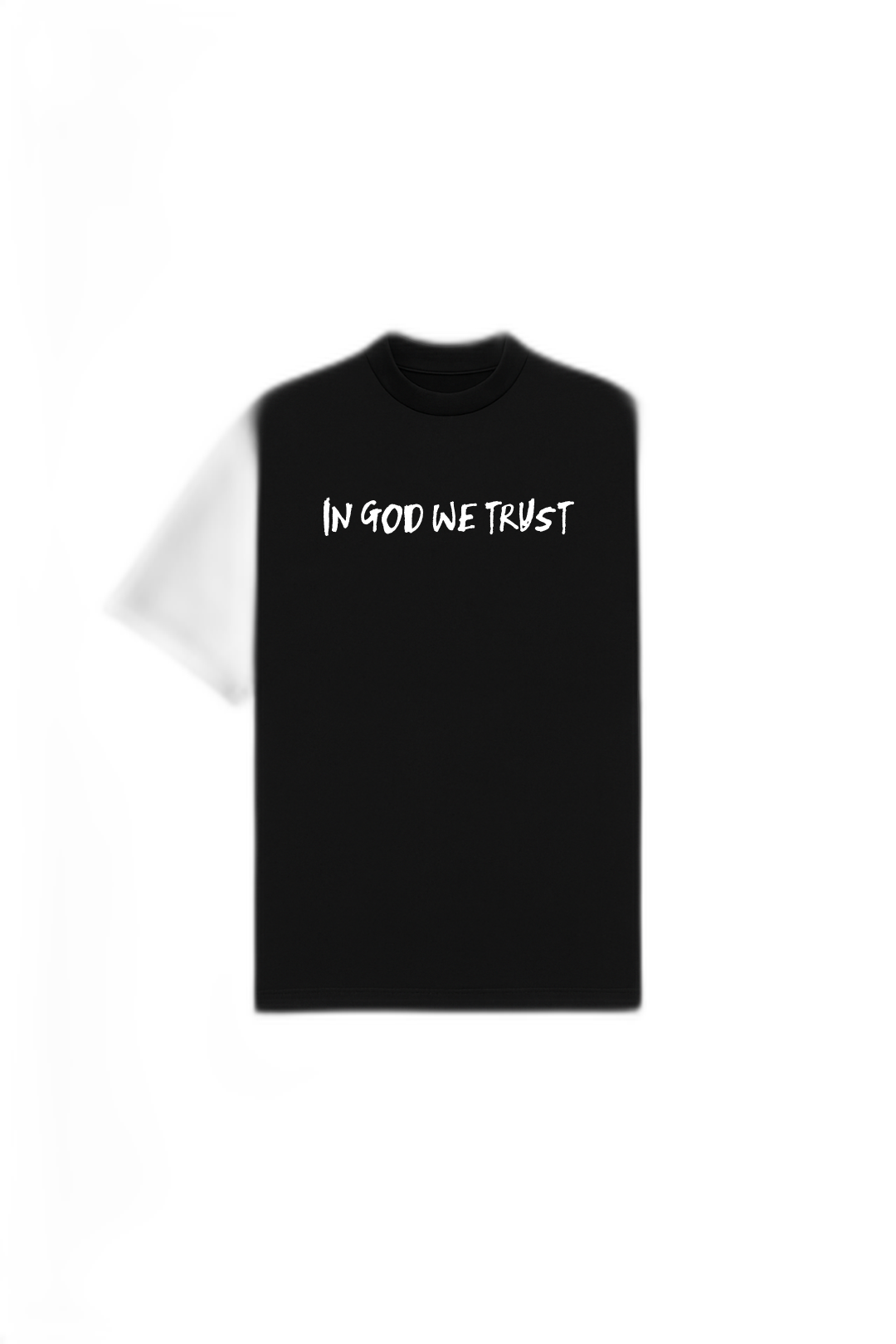 In God We Trust Black Oversized T-Shirt
