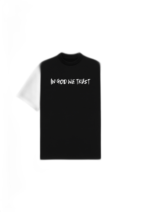 In God We Trust Black Oversized T-Shirt