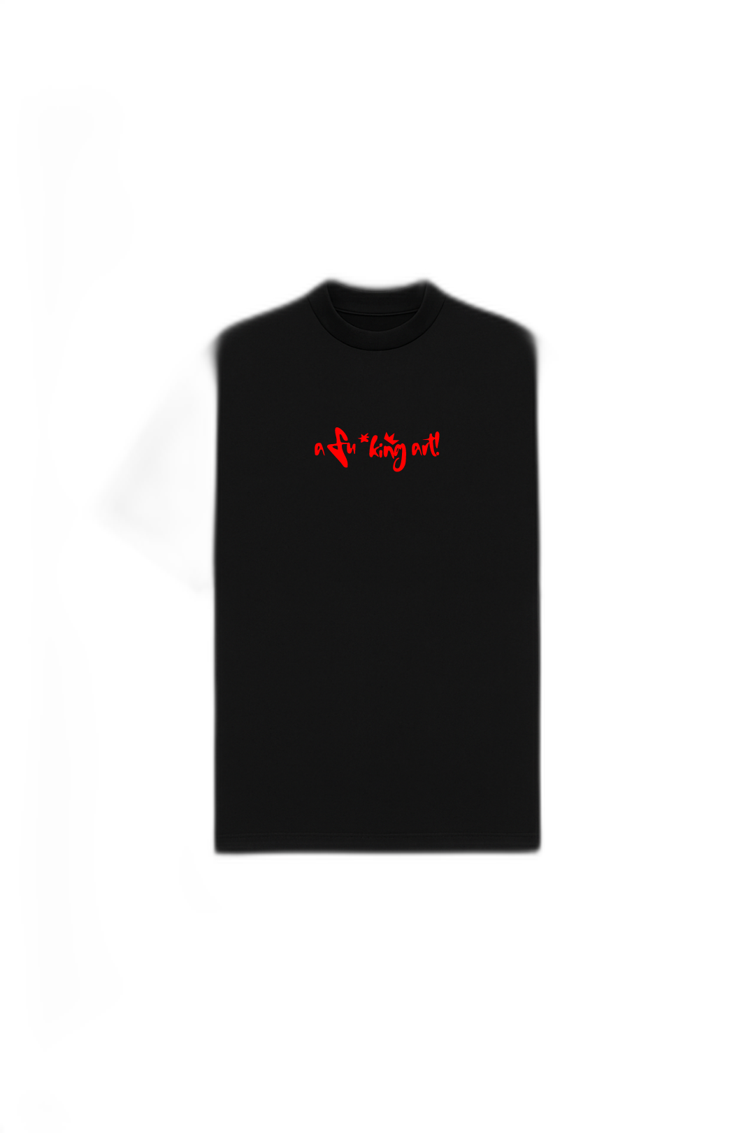 I Am a Fucking Art Black Oversized T-Shirt
