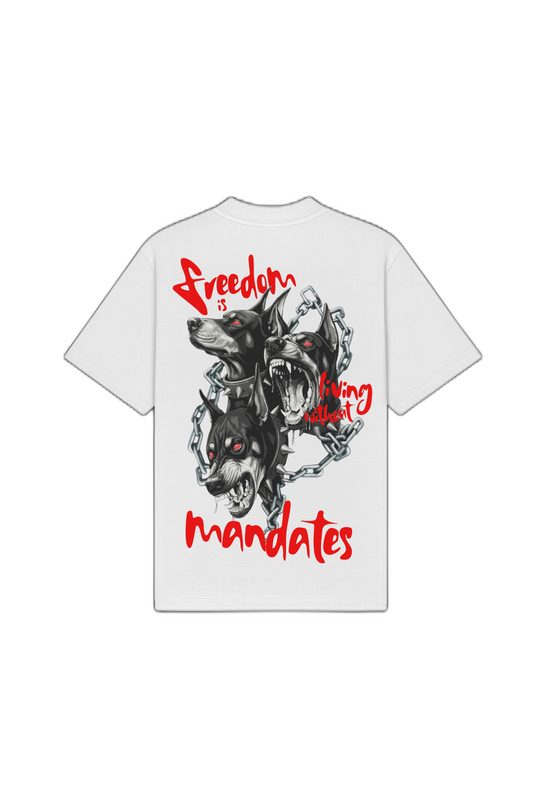 Freedom White Oversized T-Shirt