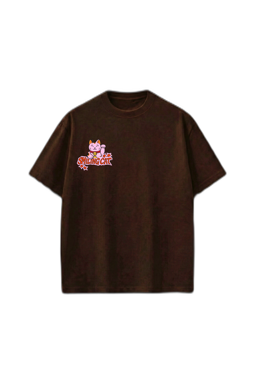 Smiling Cat- Look Beyond the Grid (Dark Brown)T-Shirt