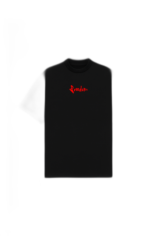 Freedom Black Oversized T-Shirt