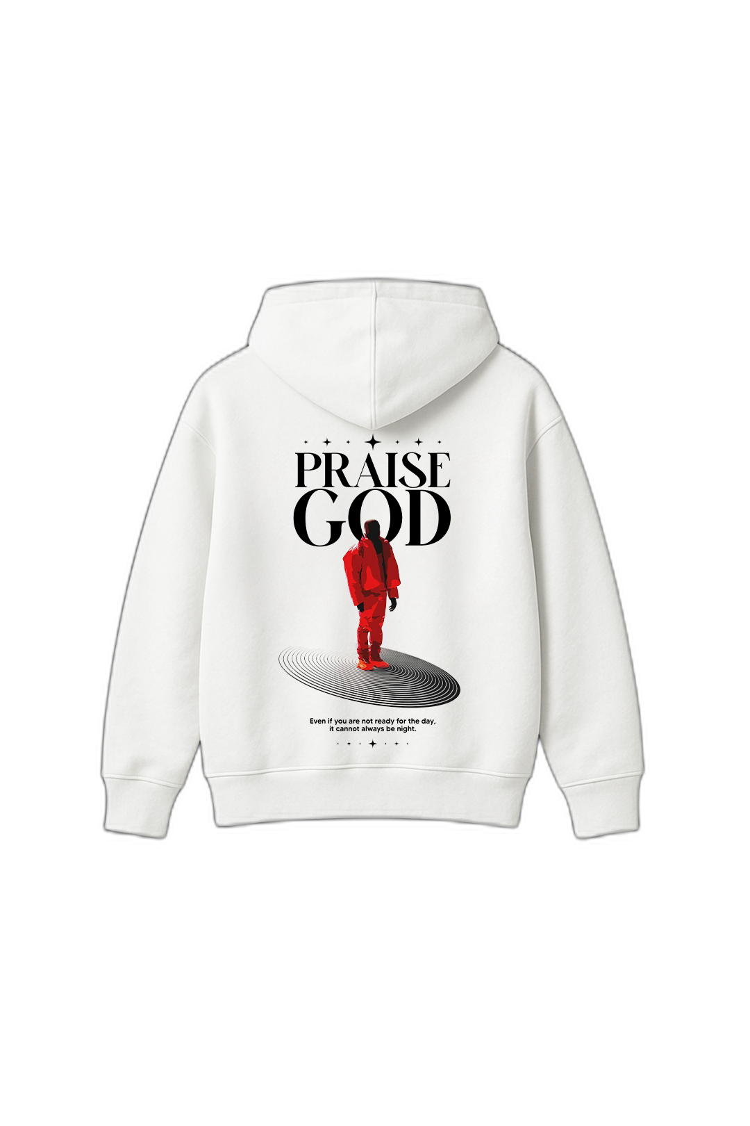 Praise God White Oversized Hoodie