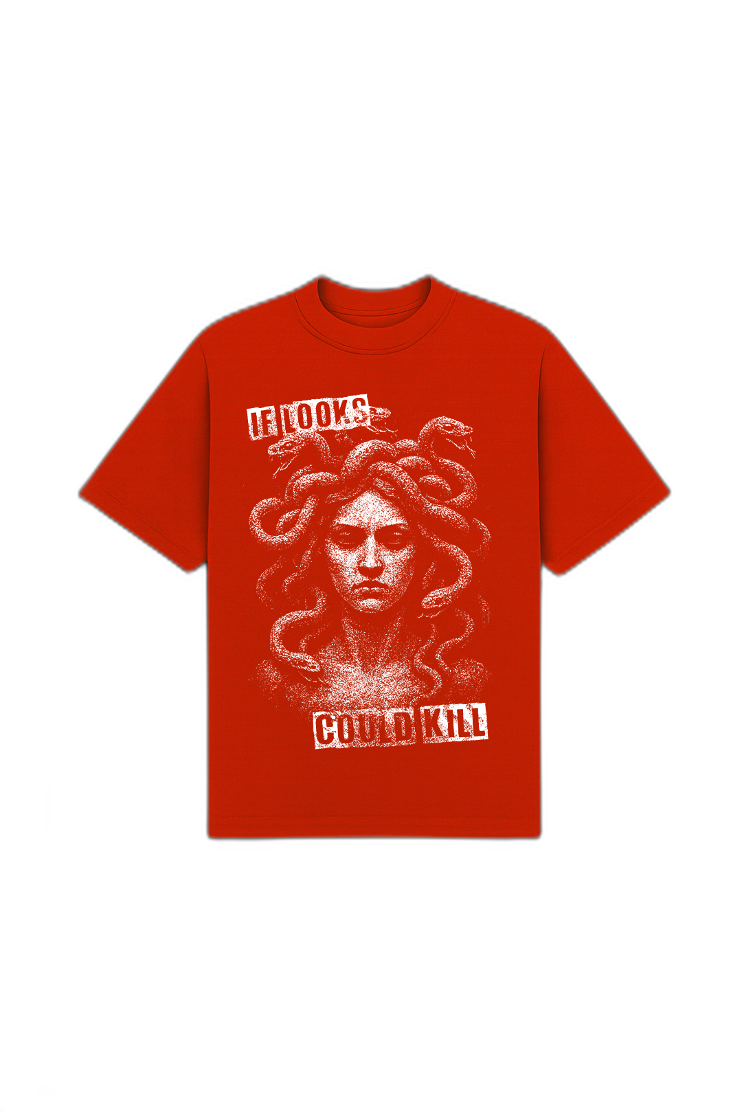 If Looks Could Kill Red Oversized T-Shirt