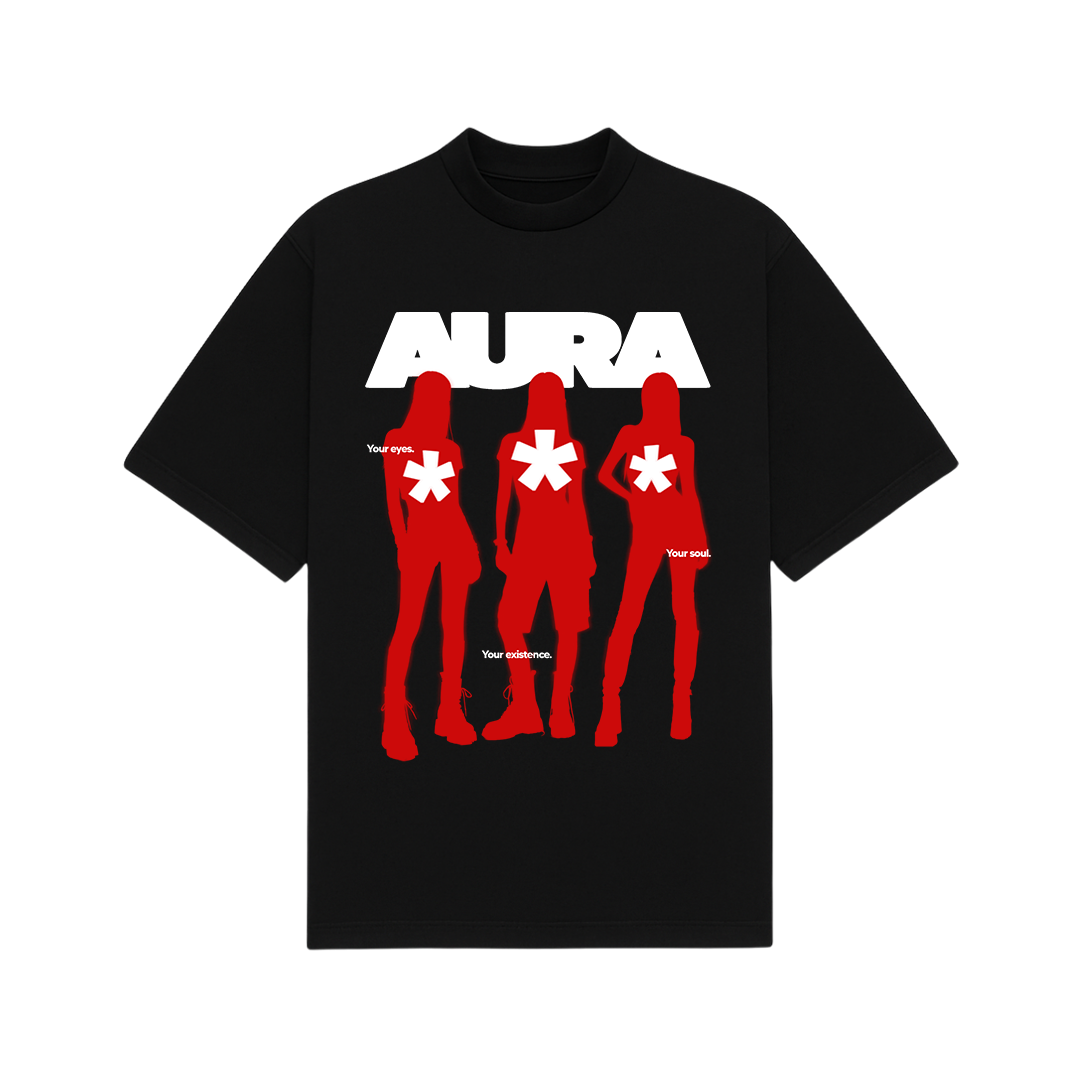 Aura Black Oversized T-Shirt