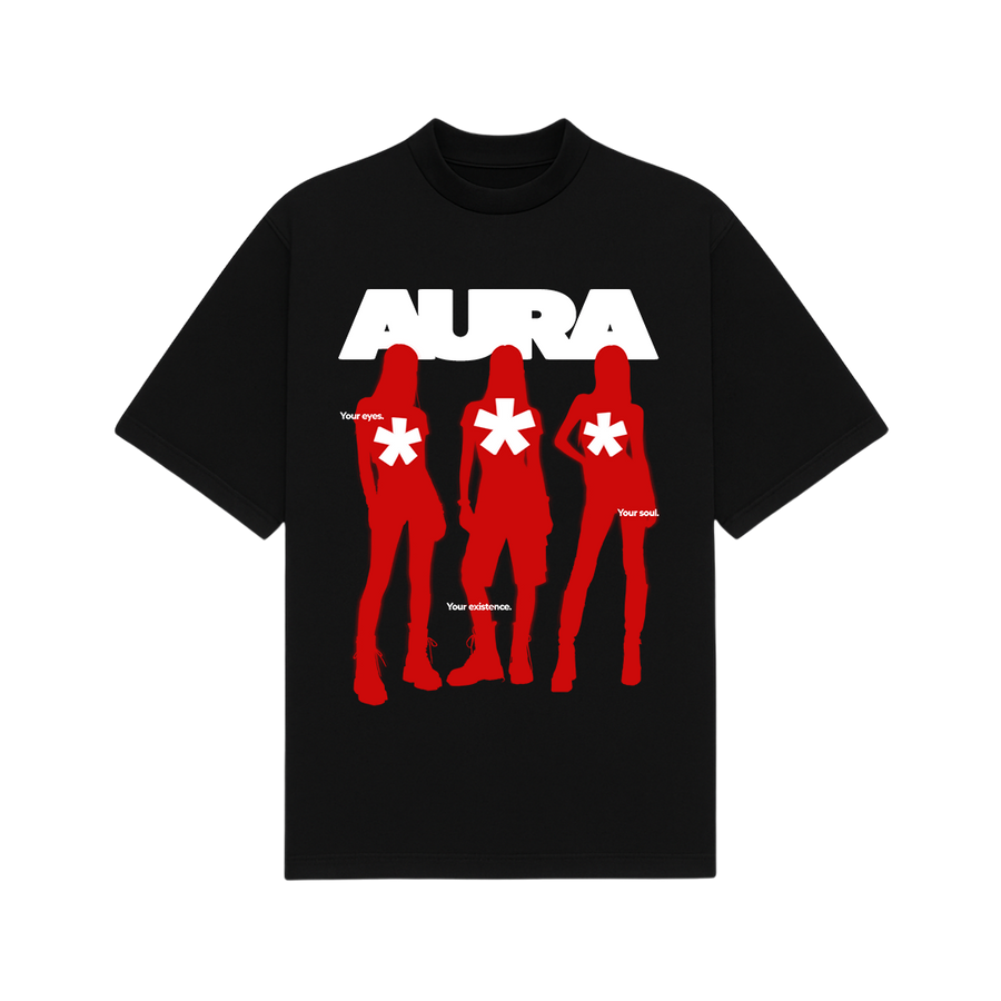 Aura Black Oversized T-Shirt