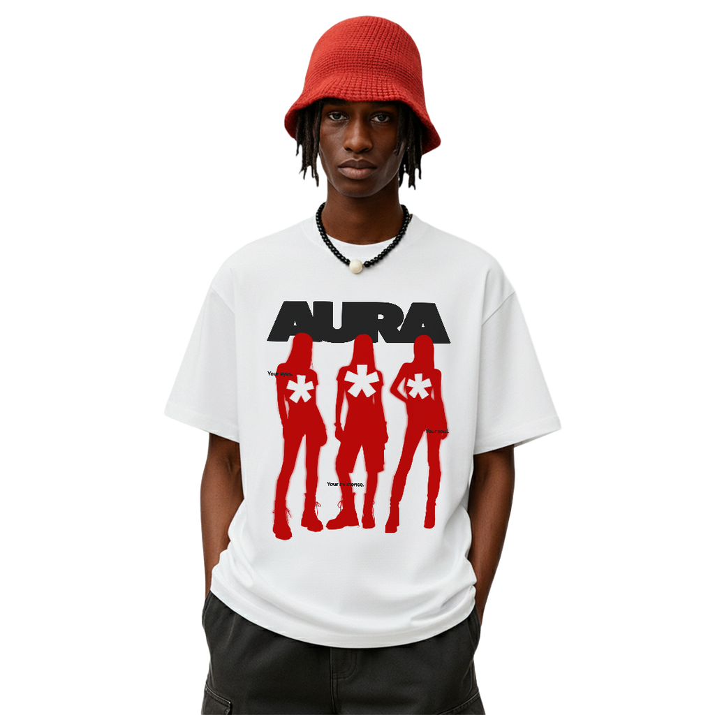 Aura White Oversized T-Shirt