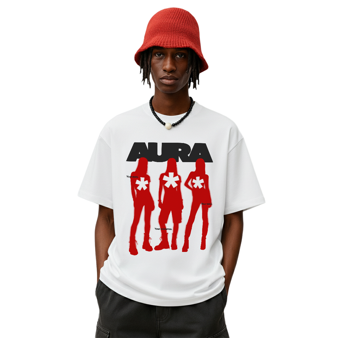 Aura White Oversized T-Shirt