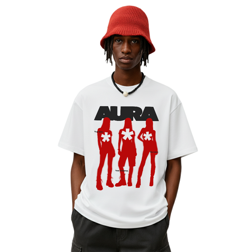 Aura White Oversized T-Shirt