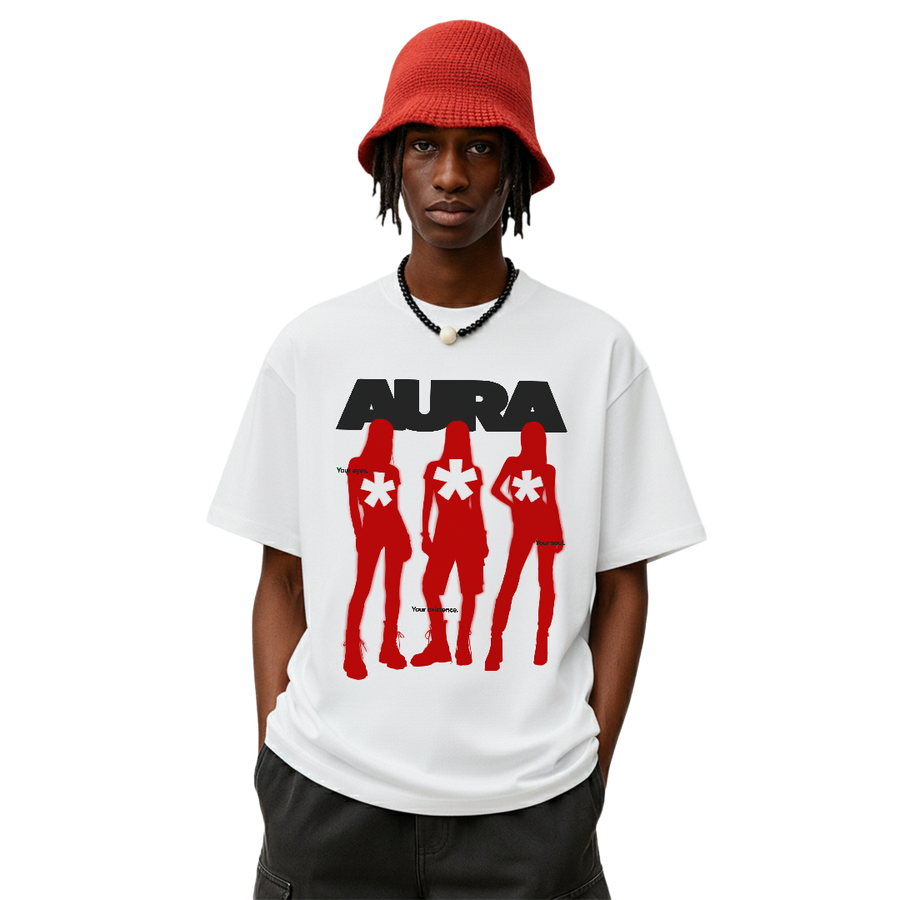 Aura White Oversized T-Shirt