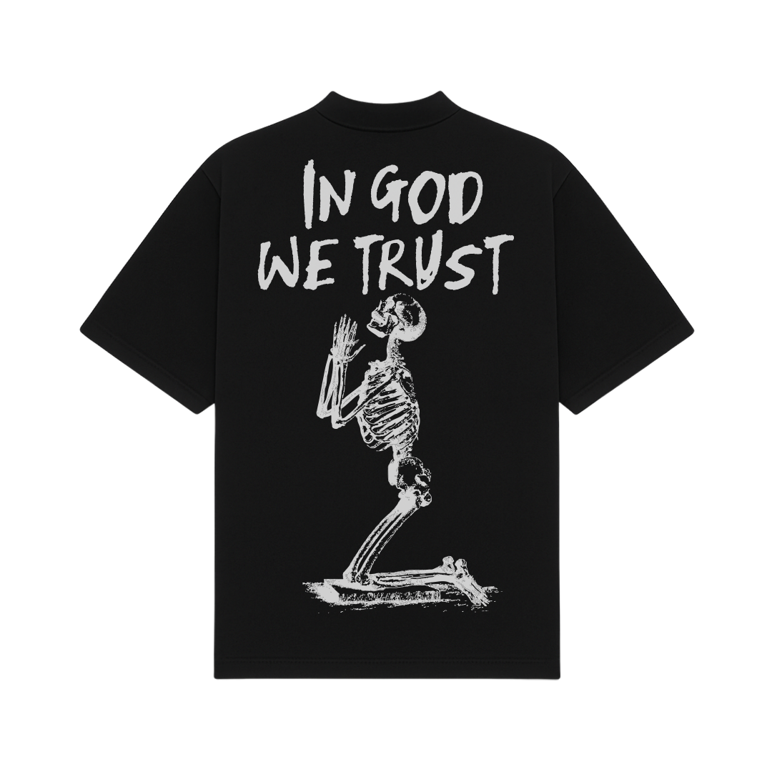 In God We Trust Black Oversized T-Shirt