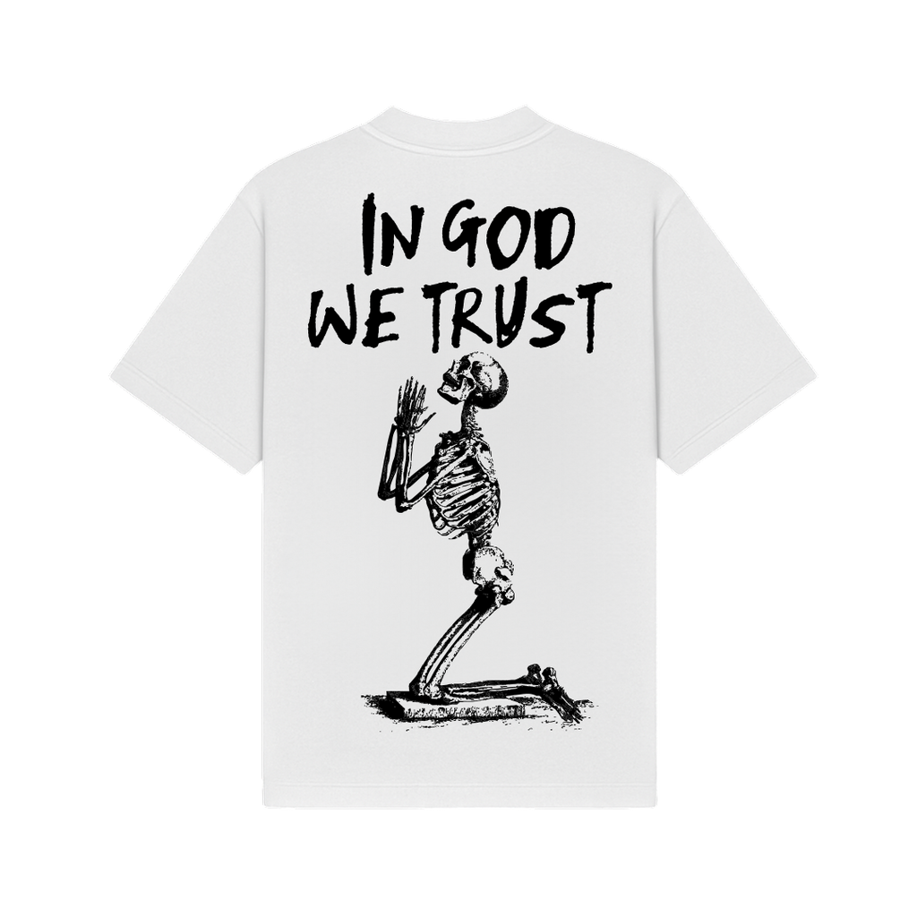 In God We Trust White Oversized T-Shirt