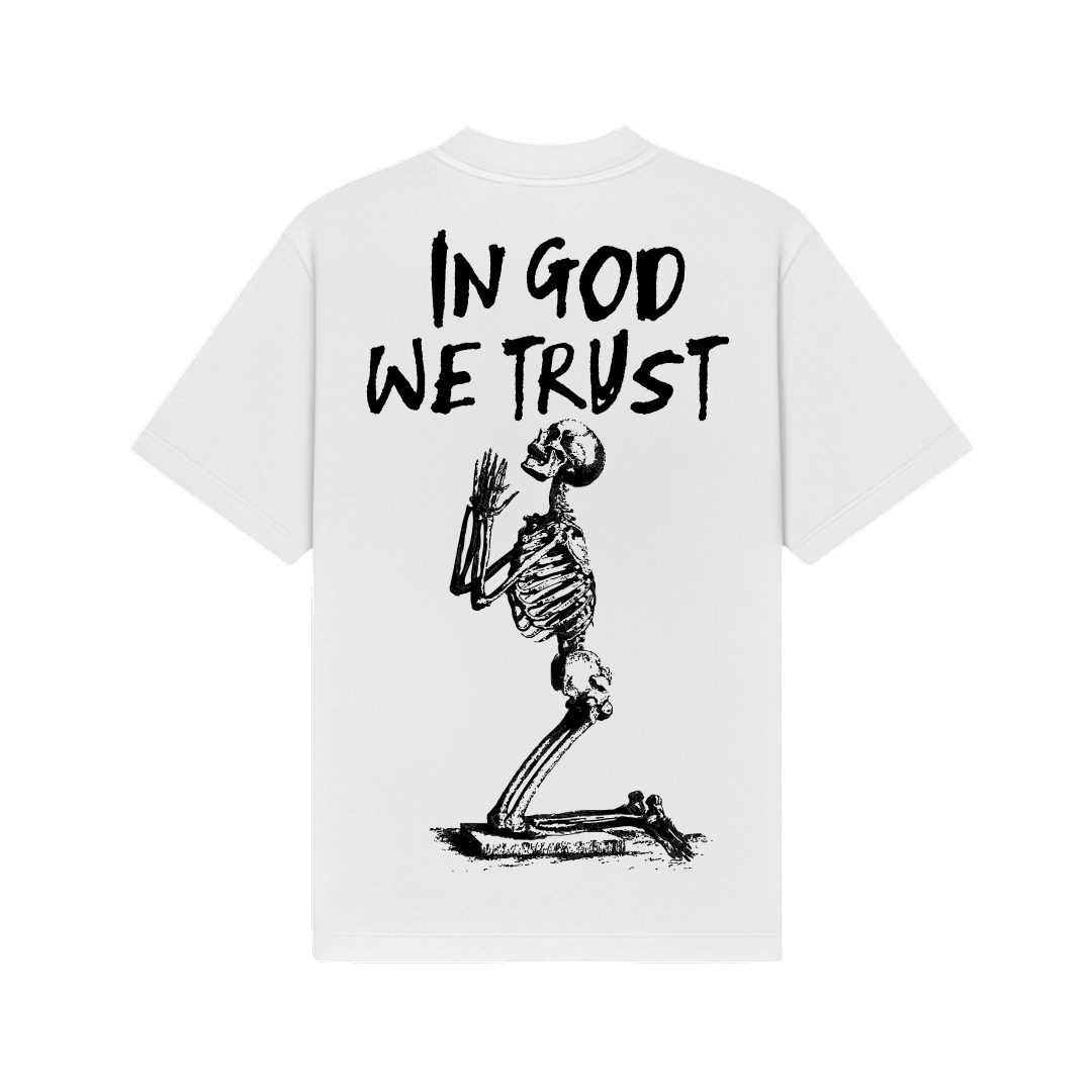 In God We Trust White Oversized T-Shirt