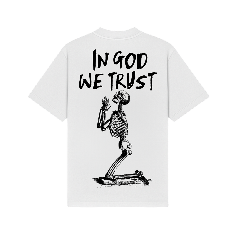 In God We Trust White Oversized T-Shirt