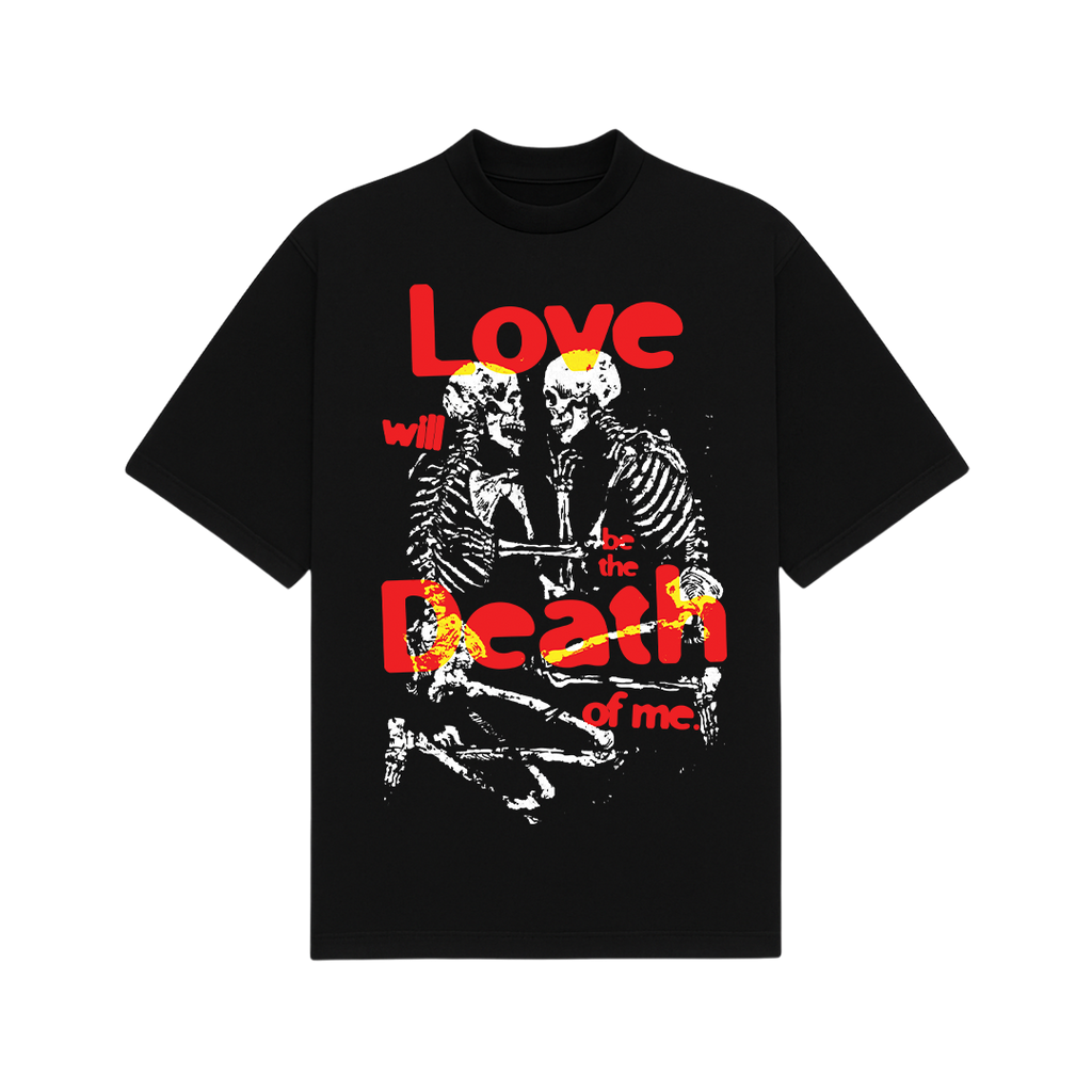 Love Will Be The Death Of Me Black Oversized T-Shirt