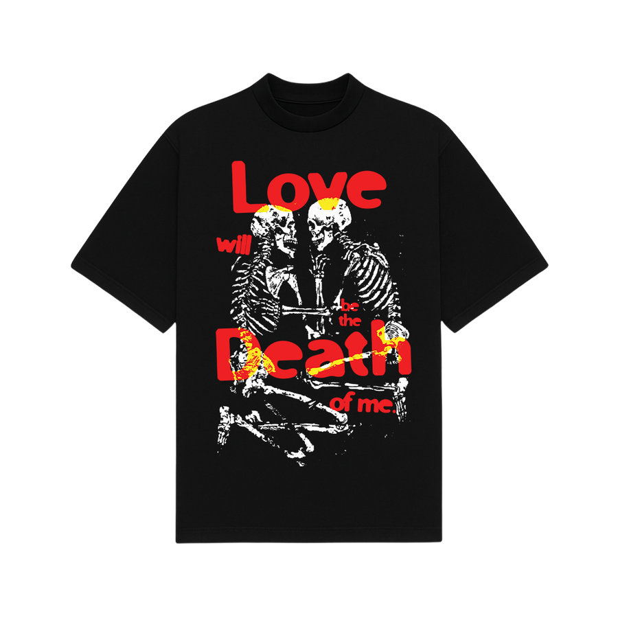 Love Will Be The Death Of Me Black Oversized T-Shirt