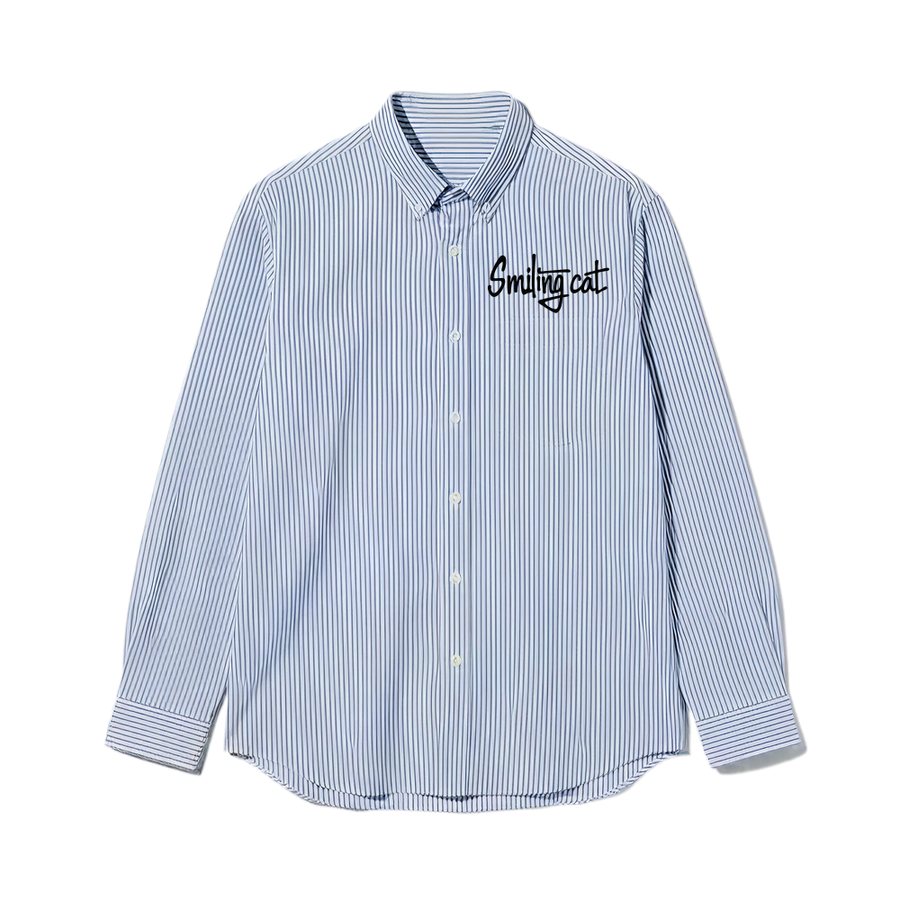 Smiling Cat- Bad Choices Make Good Stories Striped Shirt
