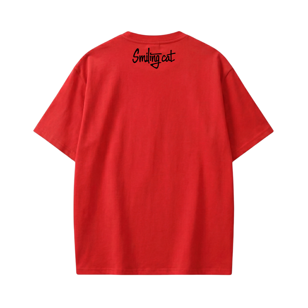 Smiling Cat- Bla Bla Tshirt(Red)