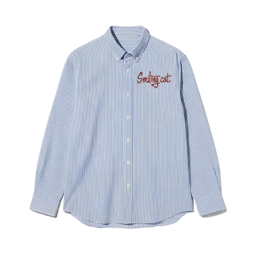 Smiling Cat- Out Of This World Striped Shirt