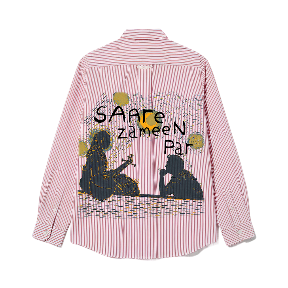 Smiling Cat- Saare Zameen Par Striped Shirt