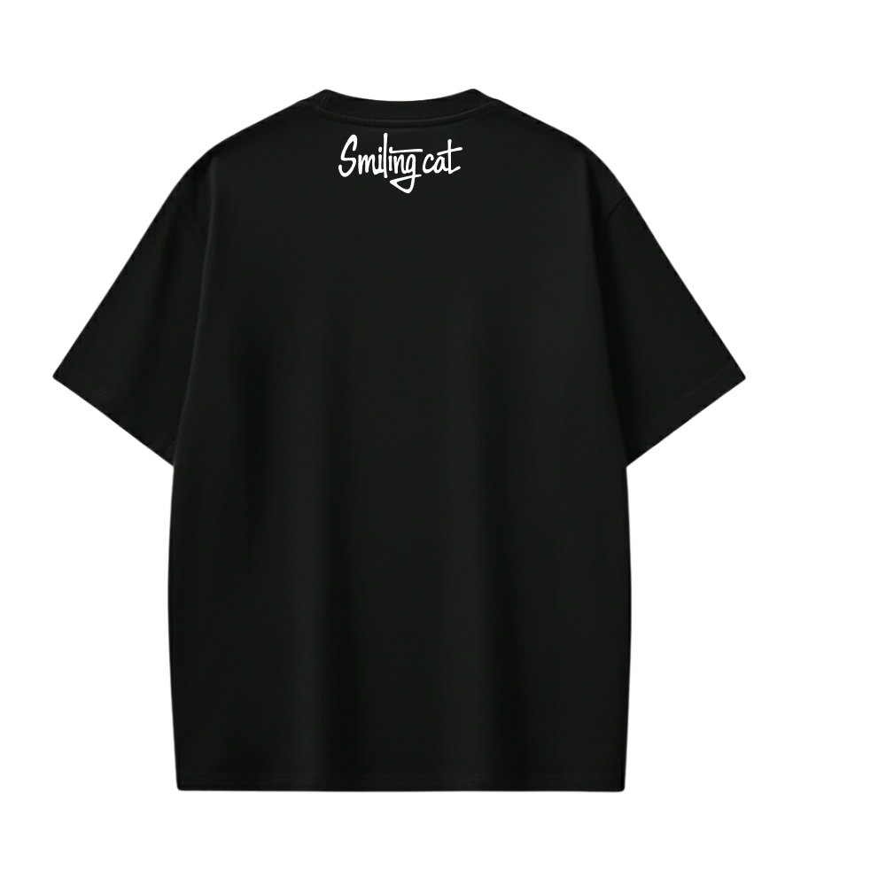 Smiling Cat- They Are Going To Judge Tshirt(Black)