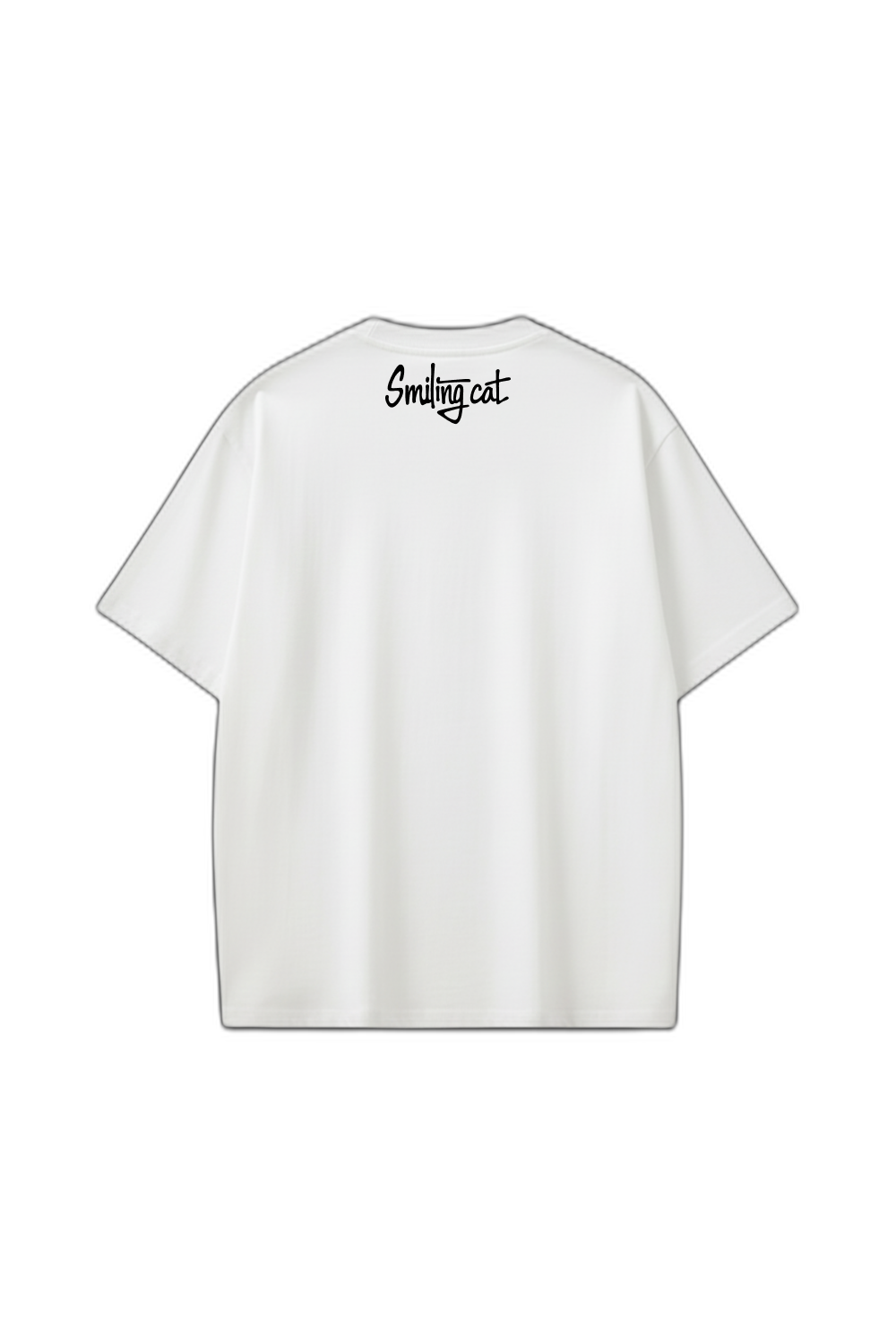 Smiling Cat- Small Talk Is Noise Pollution Tshirt(White)