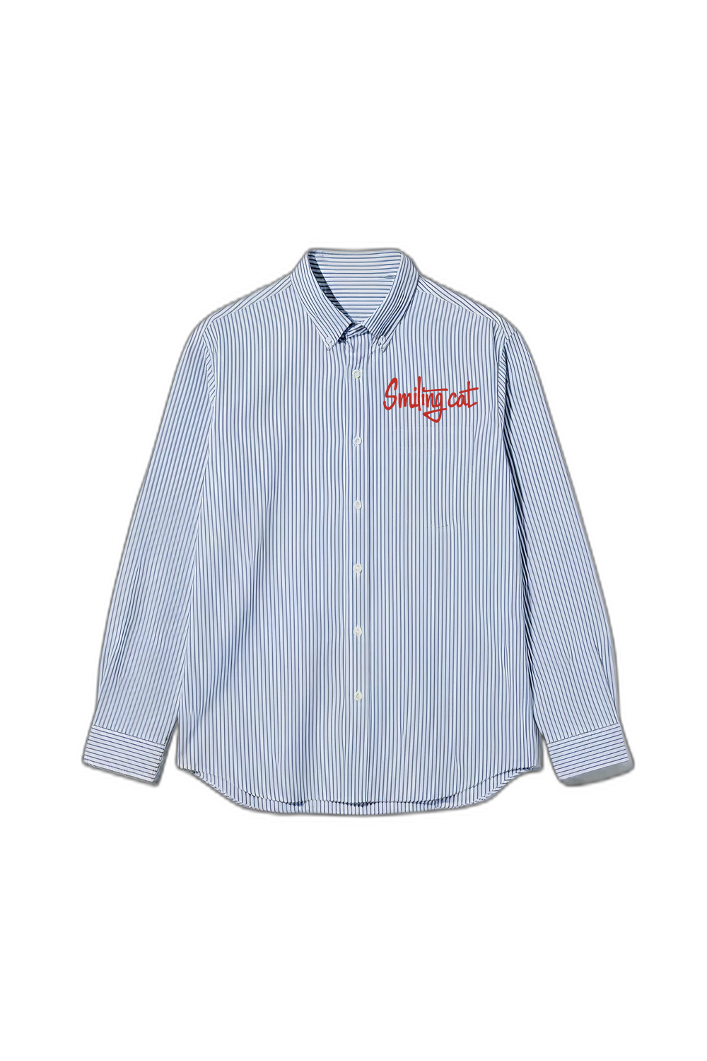 Smiling Cat- Oh Shit Striped Shirt