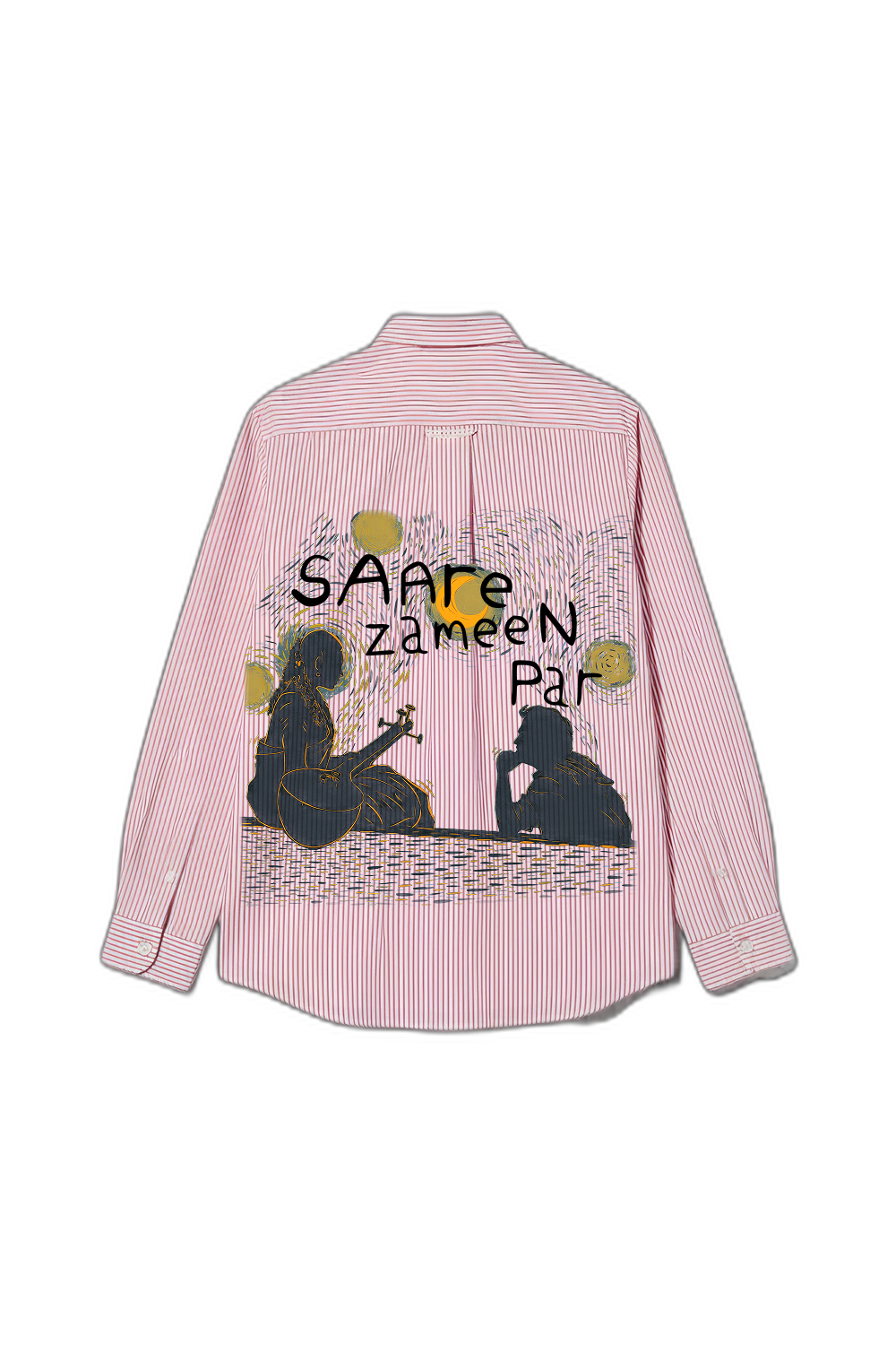 Smiling Cat- Saare Zameen Par Striped Shirt