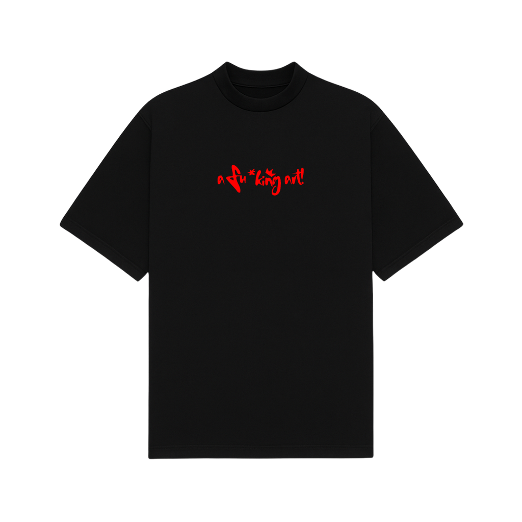 I Am A Fucking Art Black Oversized T-Shirt