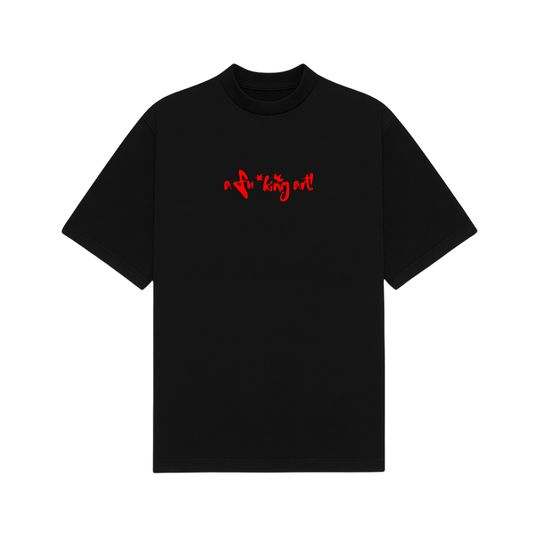 I Am A Fucking Art Black Oversized T-Shirt