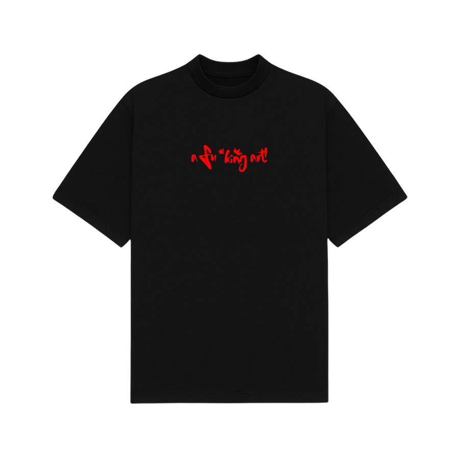 I Am A Fucking Art Black Oversized T-Shirt