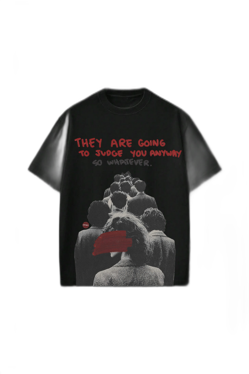 Smiling Cat- They Are Going to Judge Tshirt(Black)