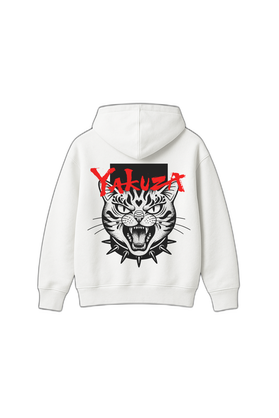 Yakuza White Oversized Hoodie