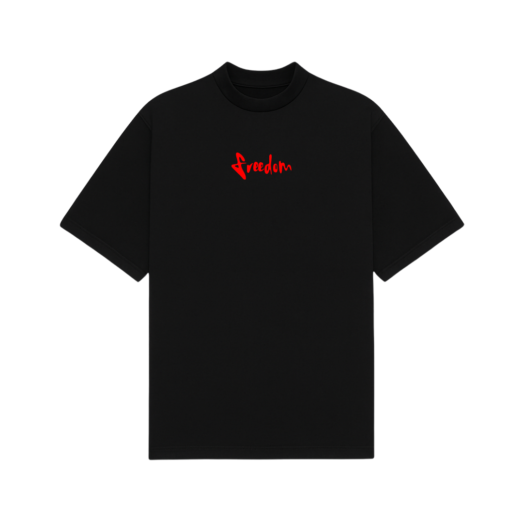 Freedom Black Oversized T-Shirt