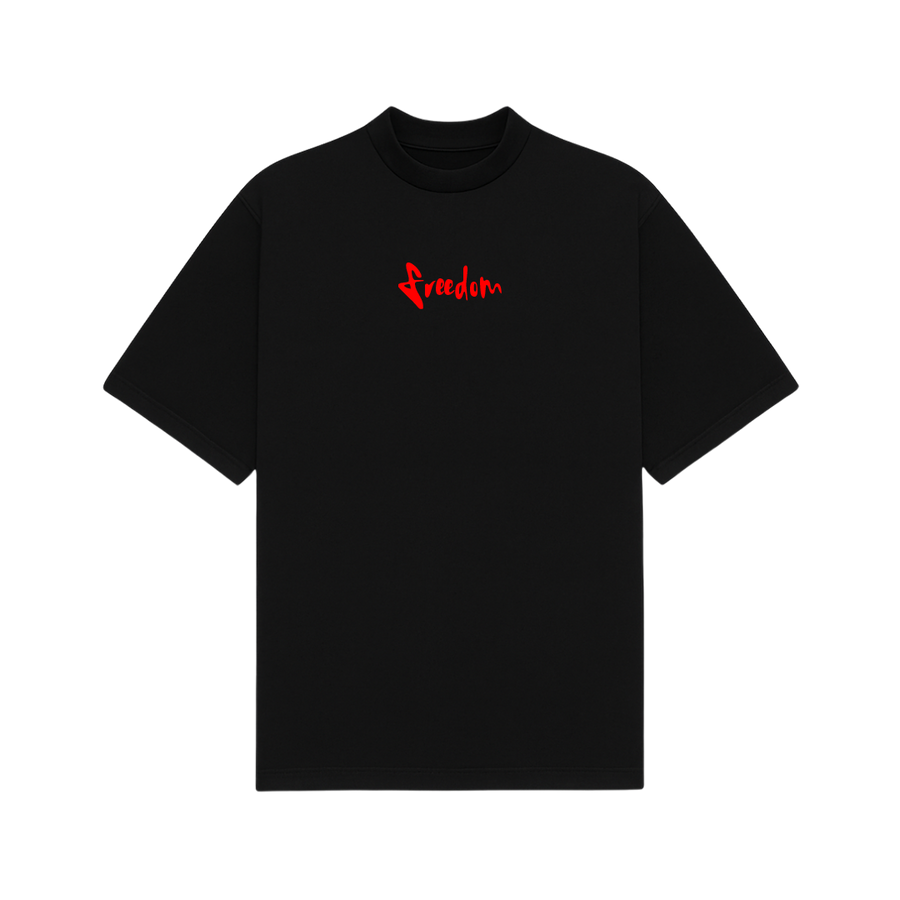 Freedom Black Oversized T-Shirt