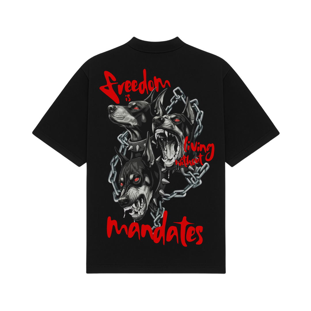 Freedom Black Oversized T-Shirt
